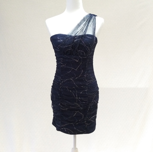 BCX Dresses & Skirts - BCX Sparkly Tulle Dark Blue Dress